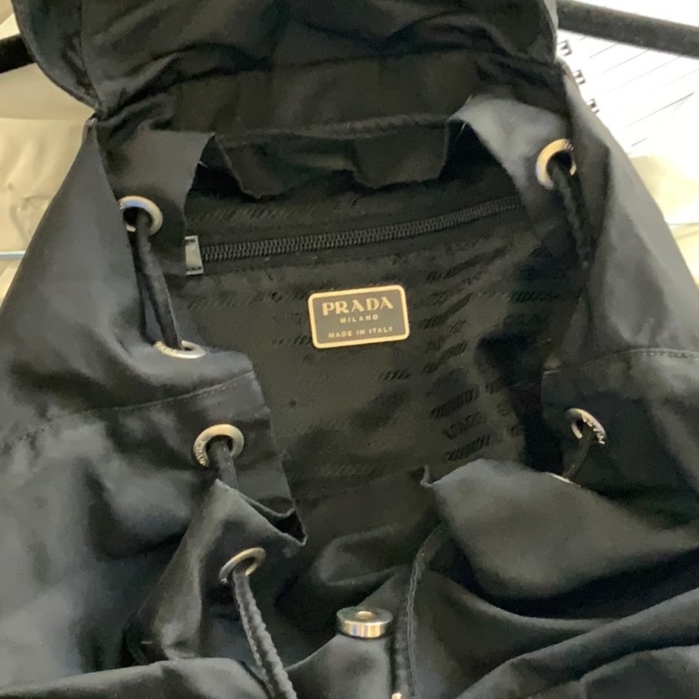 Authentic Prada Nylon Backpack Black - image 4